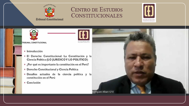 CEC del TC organizó la conferencia “Ciencia política y Constitución”, cuyo expositor fue Segundo Rodríguez Albán