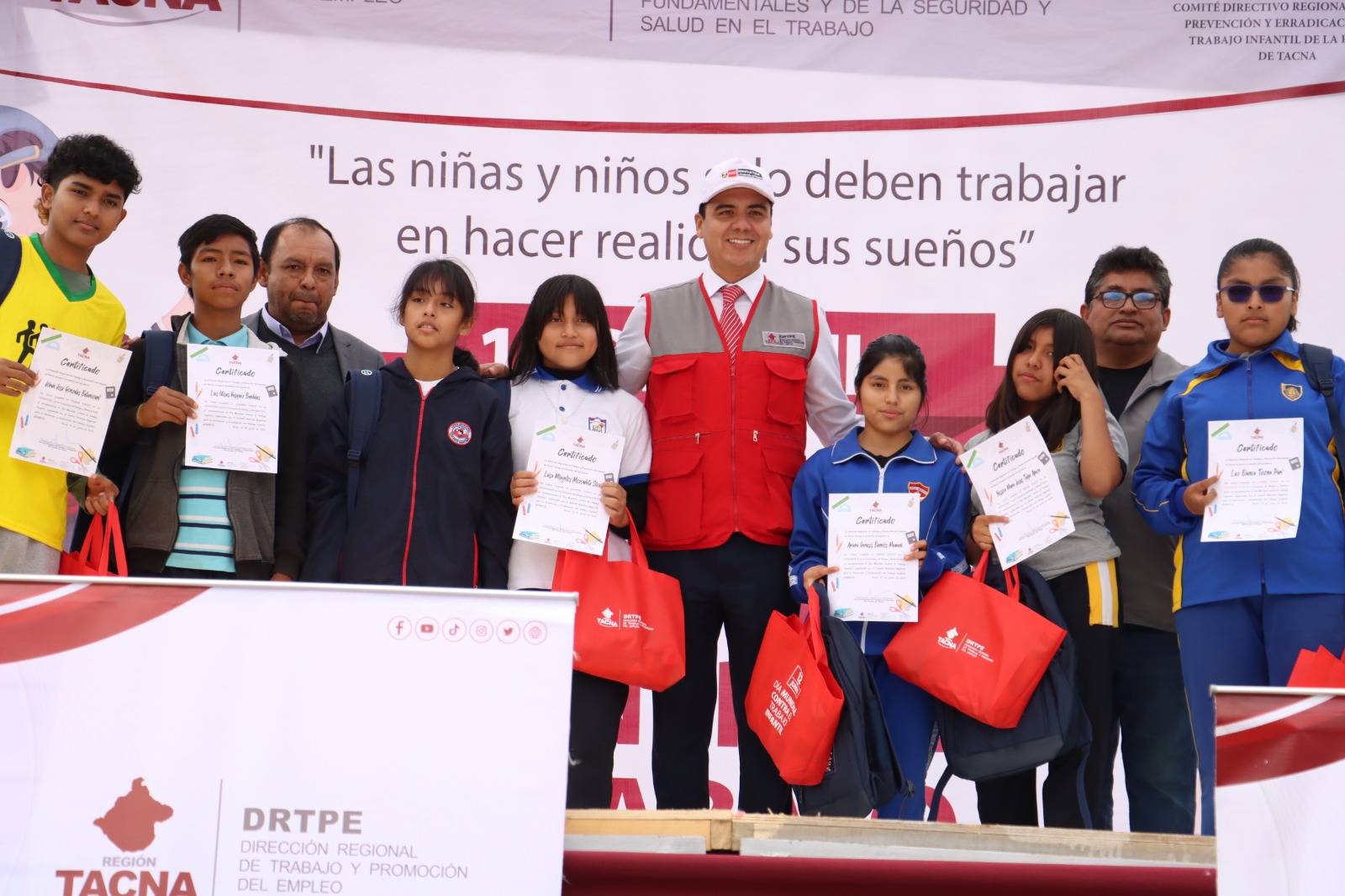 Los niños solo deben trabajar en perseguir sus sueños