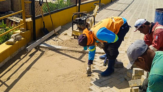 Se ejecutaron trabajos de restauración en Ciudad del Pescador que alterna con Jr. Arequipa