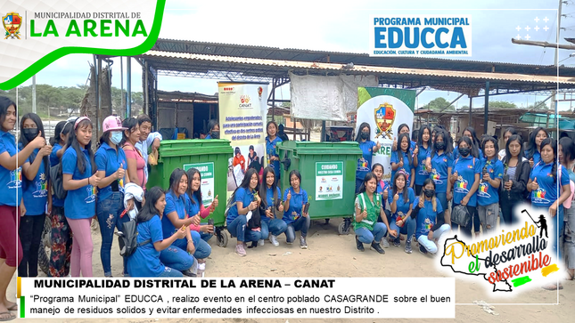 Se realizó nuestro primer evento, “Programa Municipal EDUCCA”, el día viernes 09 de junio, en el  mercado del CP. Casagrande.