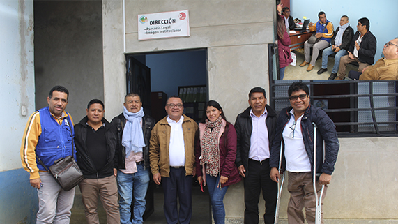 Funcionarios de la UGEL Huarmaca y el Sirepi Piura