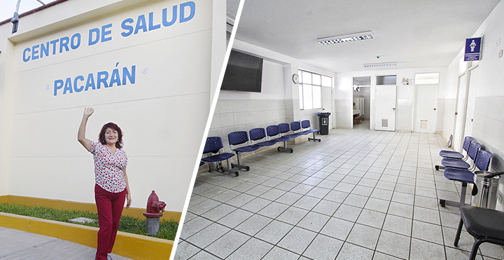 Gobernadora Rosa Vásquez supervisa reactivación de la obra de construcción del Centro de Salud de Pacarán