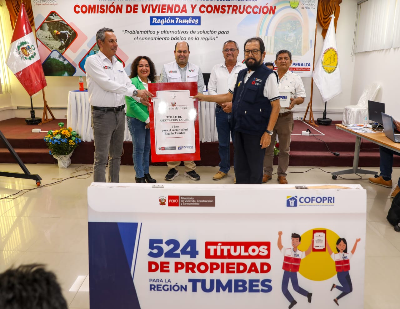Cofopri destina 415 títulos de propiedad para familias y 109 a instituciones públicas de la región