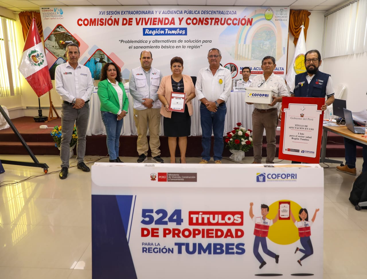 Cofopri destina 415 títulos de propiedad para familias y 109 a instituciones públicas de la región