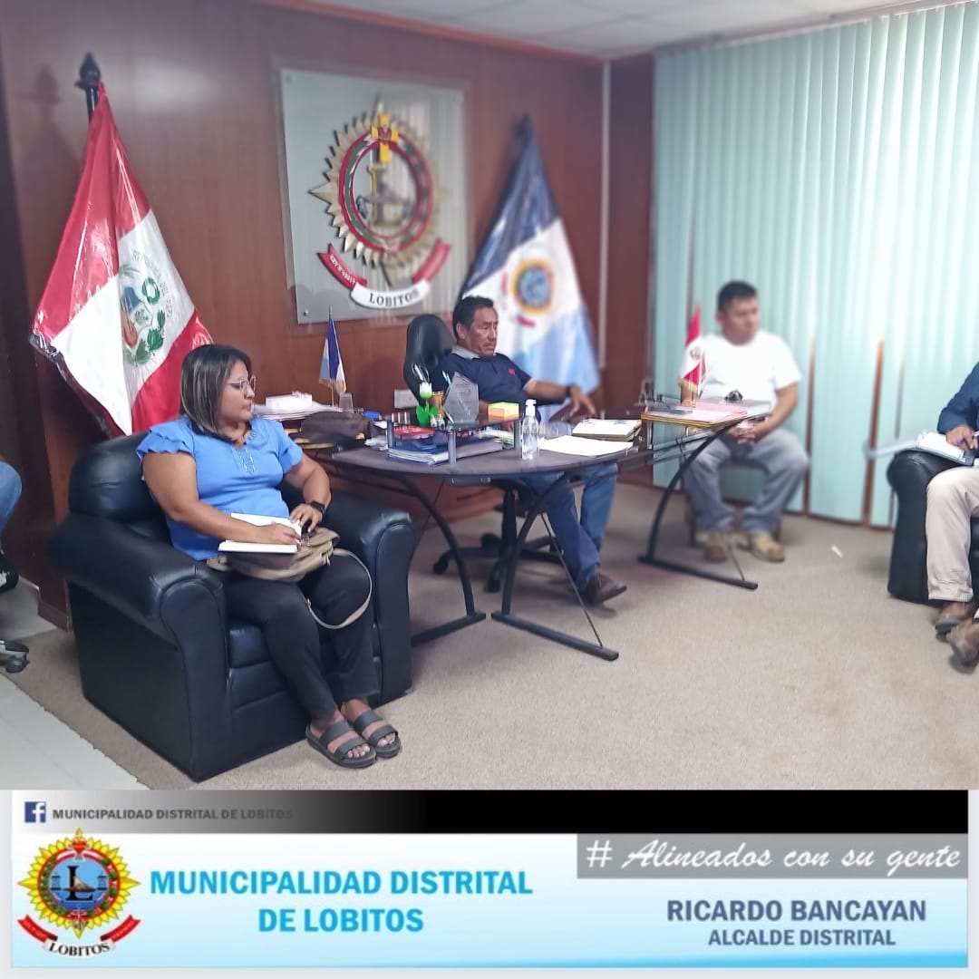 Archivo JPG de Concejo Municipal se reúne con funcionarios de la EPS GRAU solucionar problemática de agua en Lobitos. 