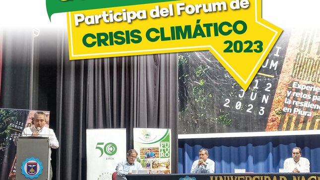 Gore Piura participa del Forum de Crisis Climático 2023