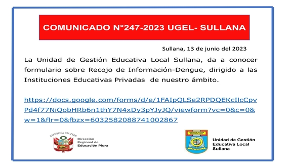 Comunicado N°247-2023
