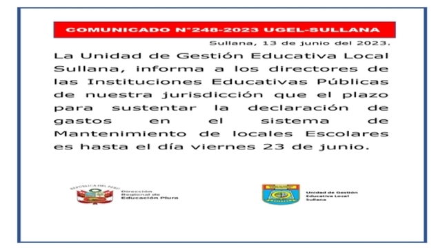 Comunicado N°248-2023