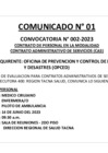 Vista preliminar de documento CONVOCATORIA CAS N 002-2023 (OPCED) - COMUNICADO