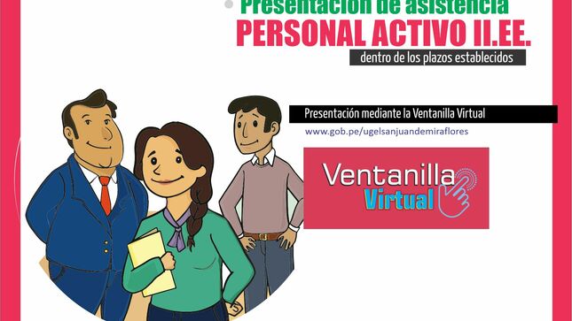 Presentación de asistencia personal activo II.EE. Dentro de los plazos establecidos