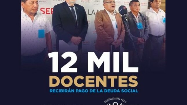 📚 #Educación | De acuerdo con el Decreto Supremo N° 113-2023-MEF del Ministerio de Economía y Finanzas (MEF) se destinó 1.200 millones de soles para el pago de la deuda social de los docentes de escuelas e institutos públicos a nivel nacional.
“Entre los conceptos que generan el Pago Deuda Social se encuentran la bonificación especial mensual por preparación de clases y evaluación, el desempeño en el cargo y la preparación de documentos de gestión, la asignación por años de servicios y los subsidios por luto y gastos de sepelio”, explicó el director regional de Educación, Martín G. Olivares Chanduví. 
En Piura serán 12 mil profesores que recibirán el pago del 30% y 35% de preparación de clases, de los cuales 9 mil corresponden a Educación Básica Regular y 3 mil a instituciones superiores de la región, quienes hicieron juicio para que el Gobierno Central les reconozca este pago. 
Los pagos que recibirán los docentes están entre 10 mil y 30 mil soles de acuerdo con la deuda social de cada uno. Asimismo, se incluirá el pago de la Compensación de Tiempo de Servicio (CTS) para los profesores y el pago del bono de 500 soles para los administrativos.
✅#LuchoNeyra
✅#EducaciónInclusiva
✅#MartínOlivares
