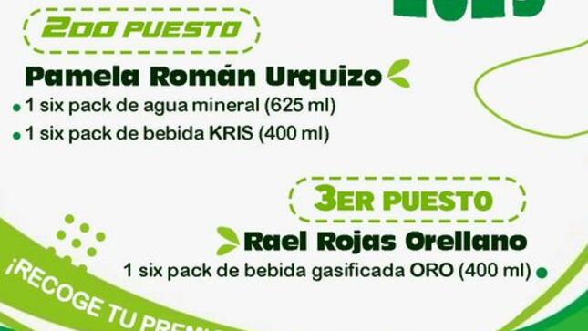 RELACIÓN DE PARTICIPANTES DE "ECOCANJE 2023" QUE AÚN NO RECOGEN SU PREMIO.