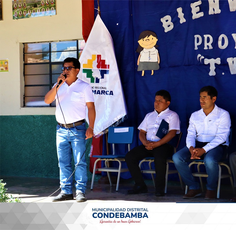 🔵El burgomaestre de Condebamba participó de la inauguración del Proyecto de Digitalización Educativa Aplicando el Sistema TVWS, que permite una mejor conectividad a Internet, este proyecto es gracias al trabajo articulado del Gobierno Regional de Cajamarca y la Universidad Nacional de Ingeniería.