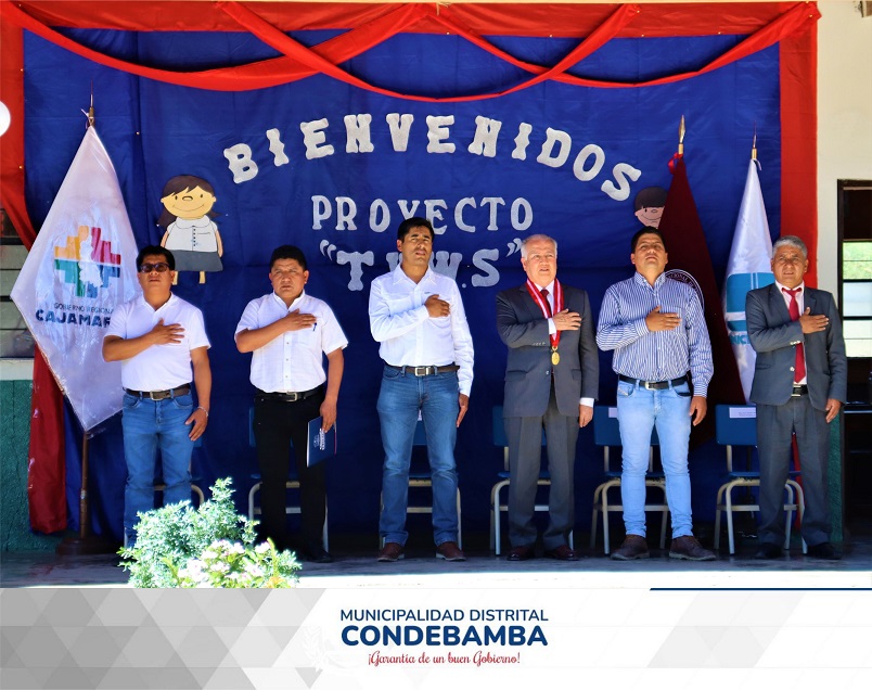 🔵El burgomaestre de Condebamba participó de la inauguración del Proyecto de Digitalización Educativa Aplicando el Sistema TVWS, que permite una mejor conectividad a Internet, este proyecto es gracias al trabajo articulado del Gobierno Regional de Cajamarca y la Universidad Nacional de Ingeniería.