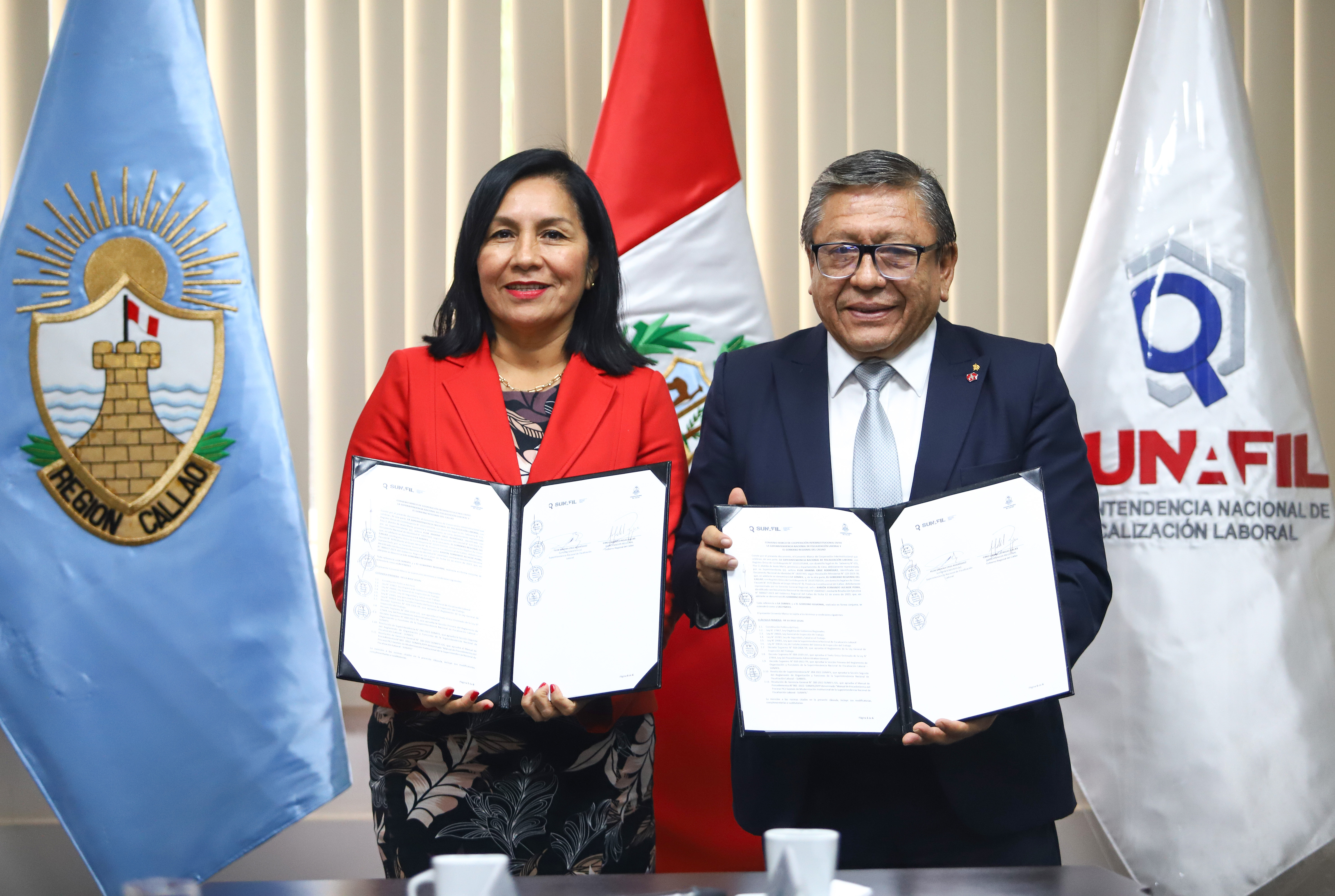 GORE Callao y Sunafil firman convenio para promover la formalización laboral
