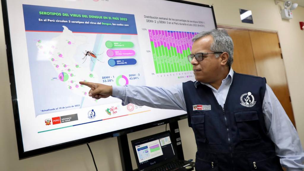 Especialistas del INS identifican tres serotipos de dengue que circulan en 20 regiones del país