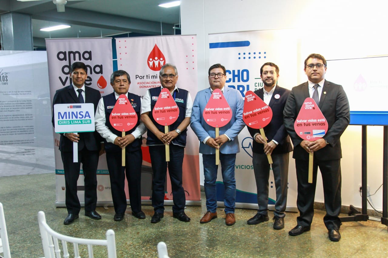 Autoridades comprometidas con la salud y cultura de donación de sangre.
