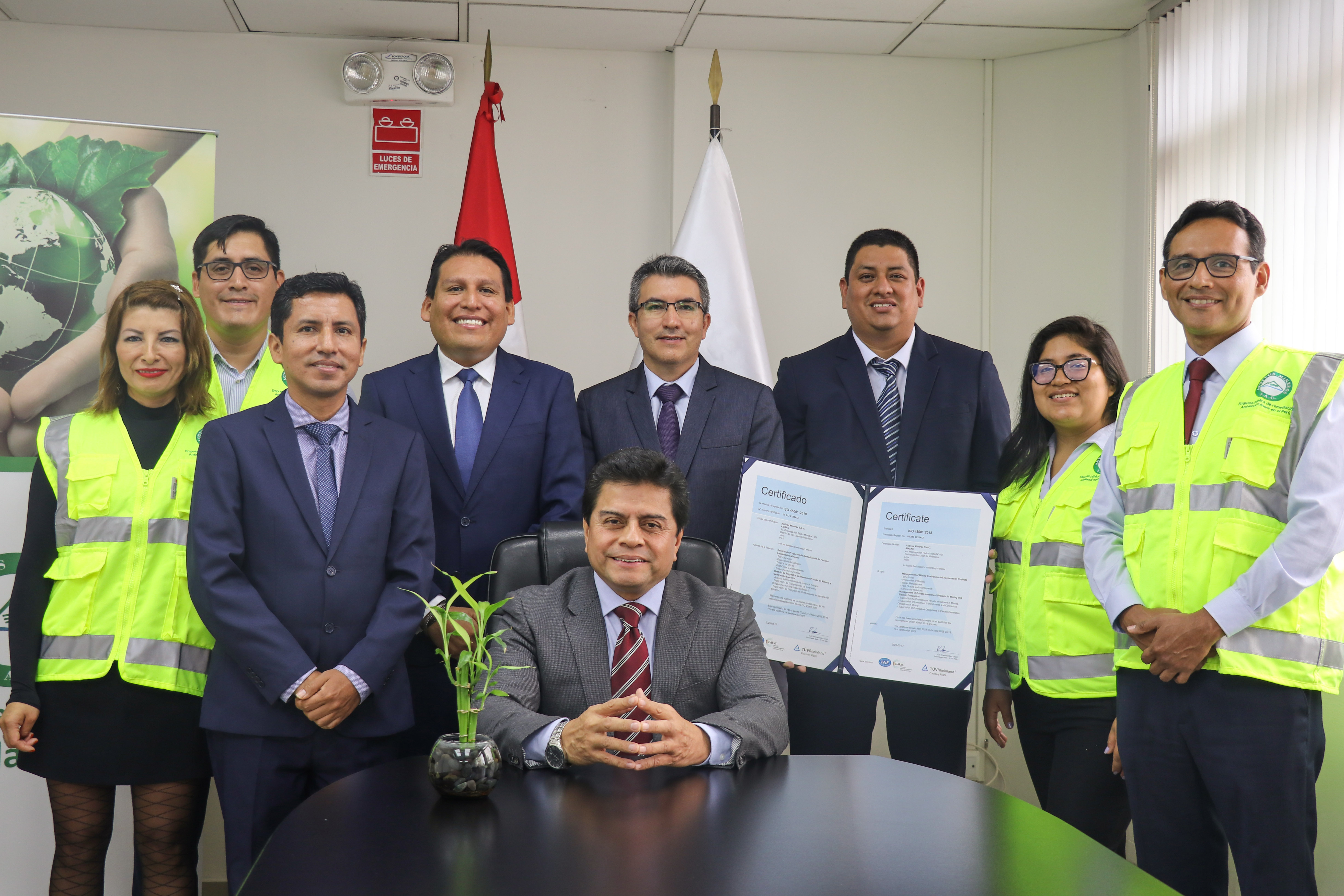 AMSAC certifica su gestión en seguridad y salud en el trabajo con ISO 45001