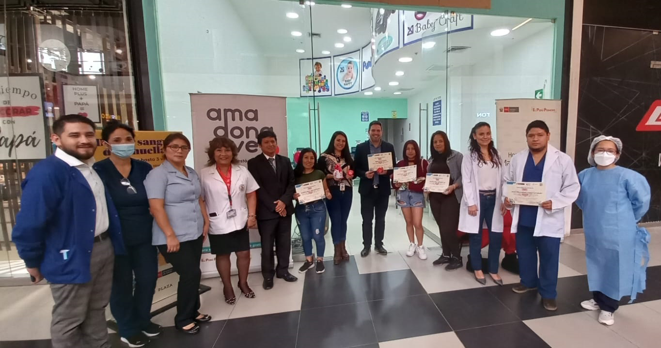 Campaña de donación voluntaria de sangre en Real Plaza Villa María del Triunfo