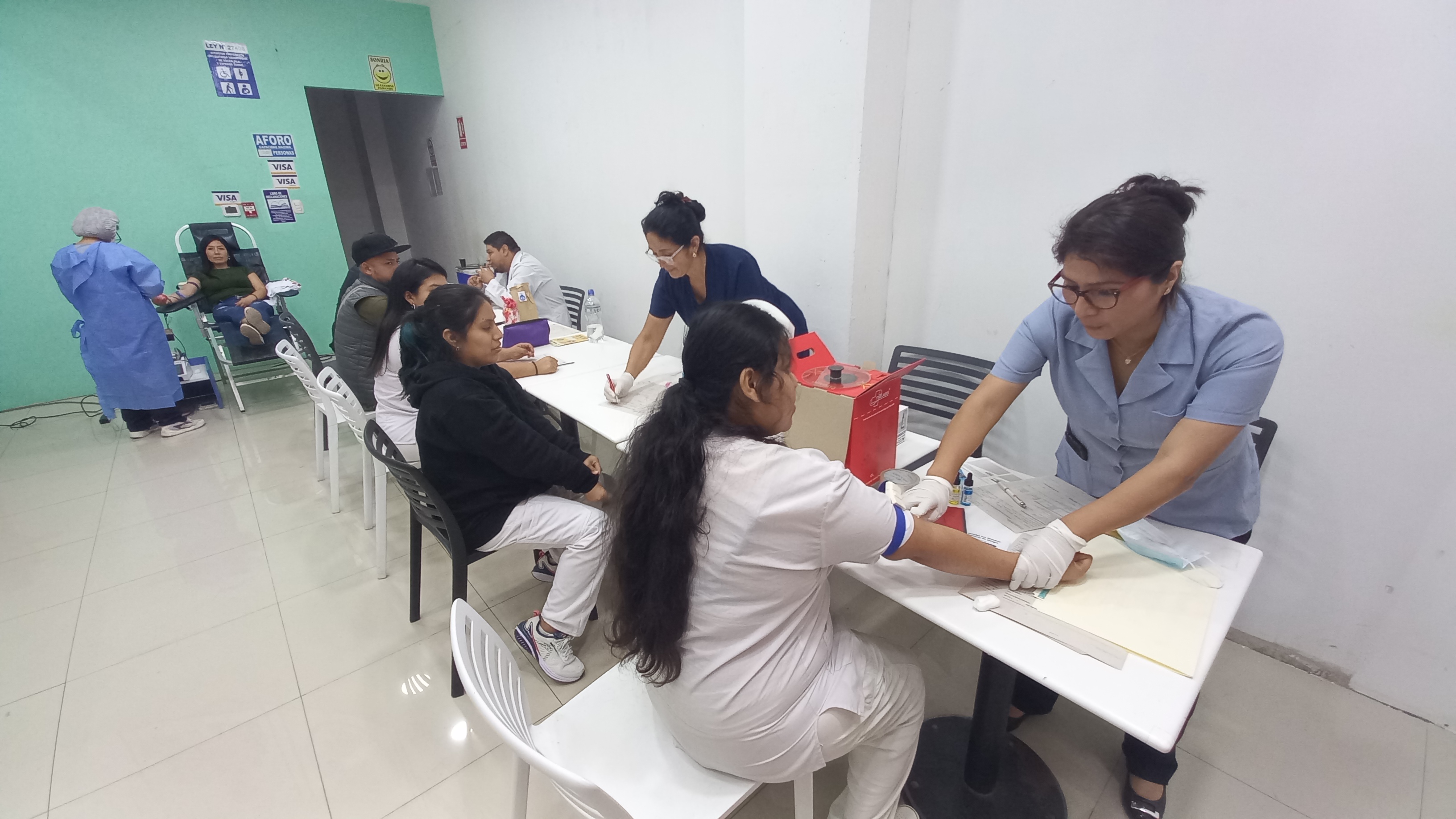 Campaña de donación voluntaria de sangre en Real Plaza Villa María del Triunfo