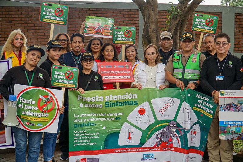 Foto 4 de Diris Lima Centro y Municipalidad de Lince realizan gran pasacalle por la prevención del dengue