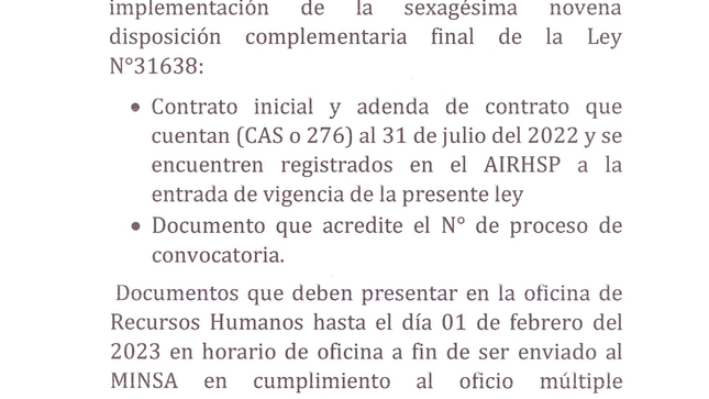 COMUNICADO URGENTE