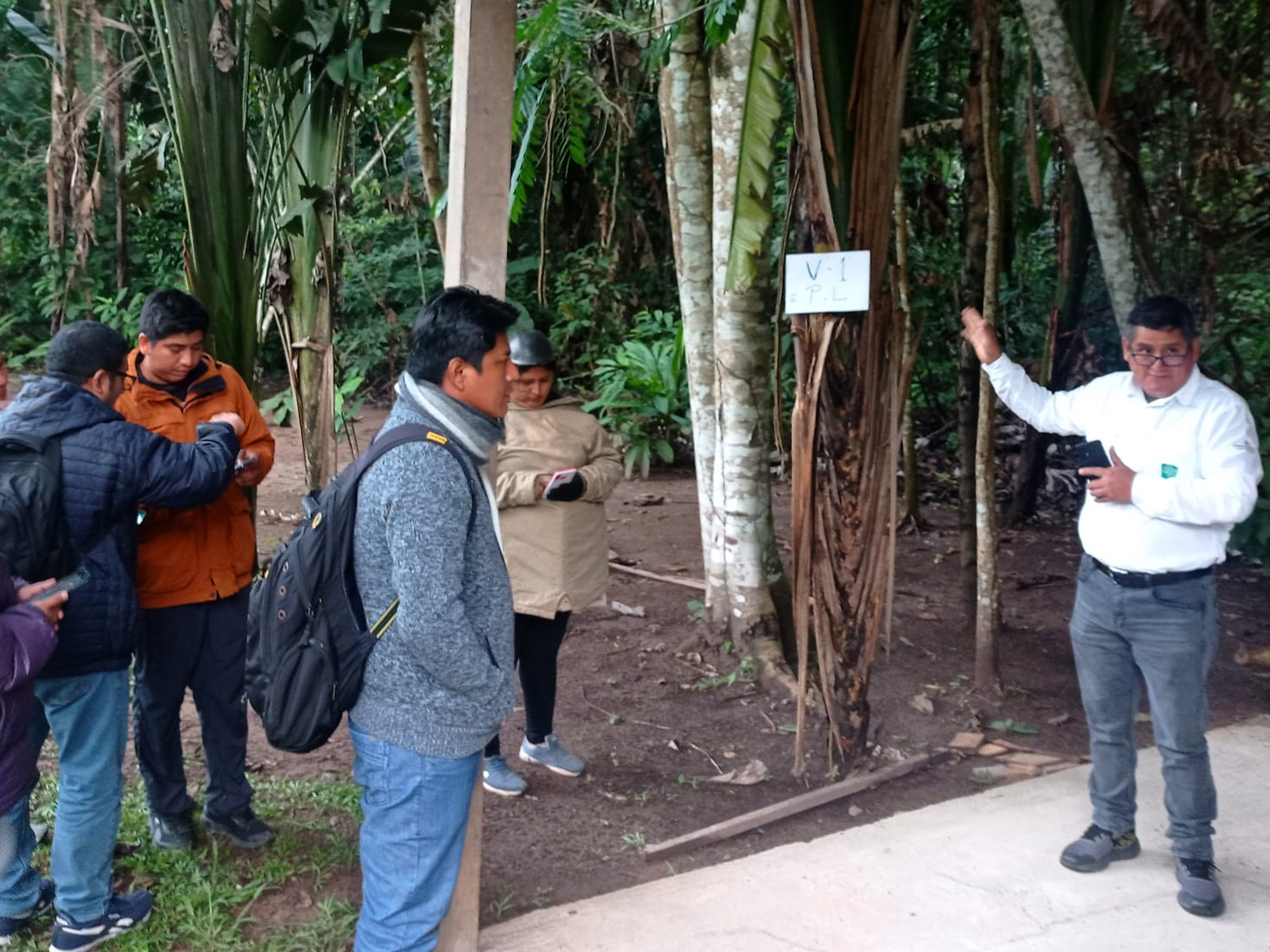 Práctica en campo con el aplicativo MiBosque