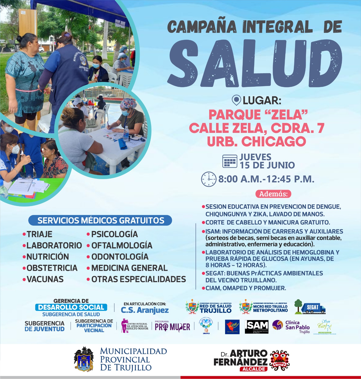 Campaña busca acercar a la población de menos recursos económicos estos servicios de salud que muchas veces no están al alcance de su bolsillo