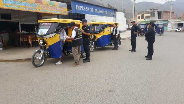 Operativo de control a vehículos menores 