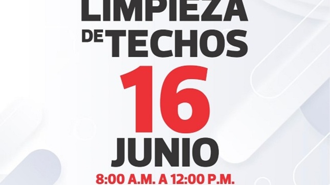 Es es la tercera jornada de limpieza de techos, antes se realizó en Chicago y La Noria.