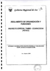 Vista preliminar de documento Reglamento de Organización y Funciones año 2004