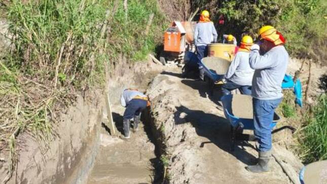 GORE invierte más de S/ 3 millones en trabajos de los canales Rinconada y Ramos en Chalaco