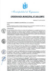 Vista preliminar de documento ORDENANZA MUNICIPAL N° 845-CMPC