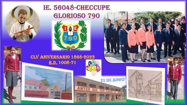 CLV Aniversario 1868 - 2023 - I.E. 56048 - CHECCUPE - Glorioso 790