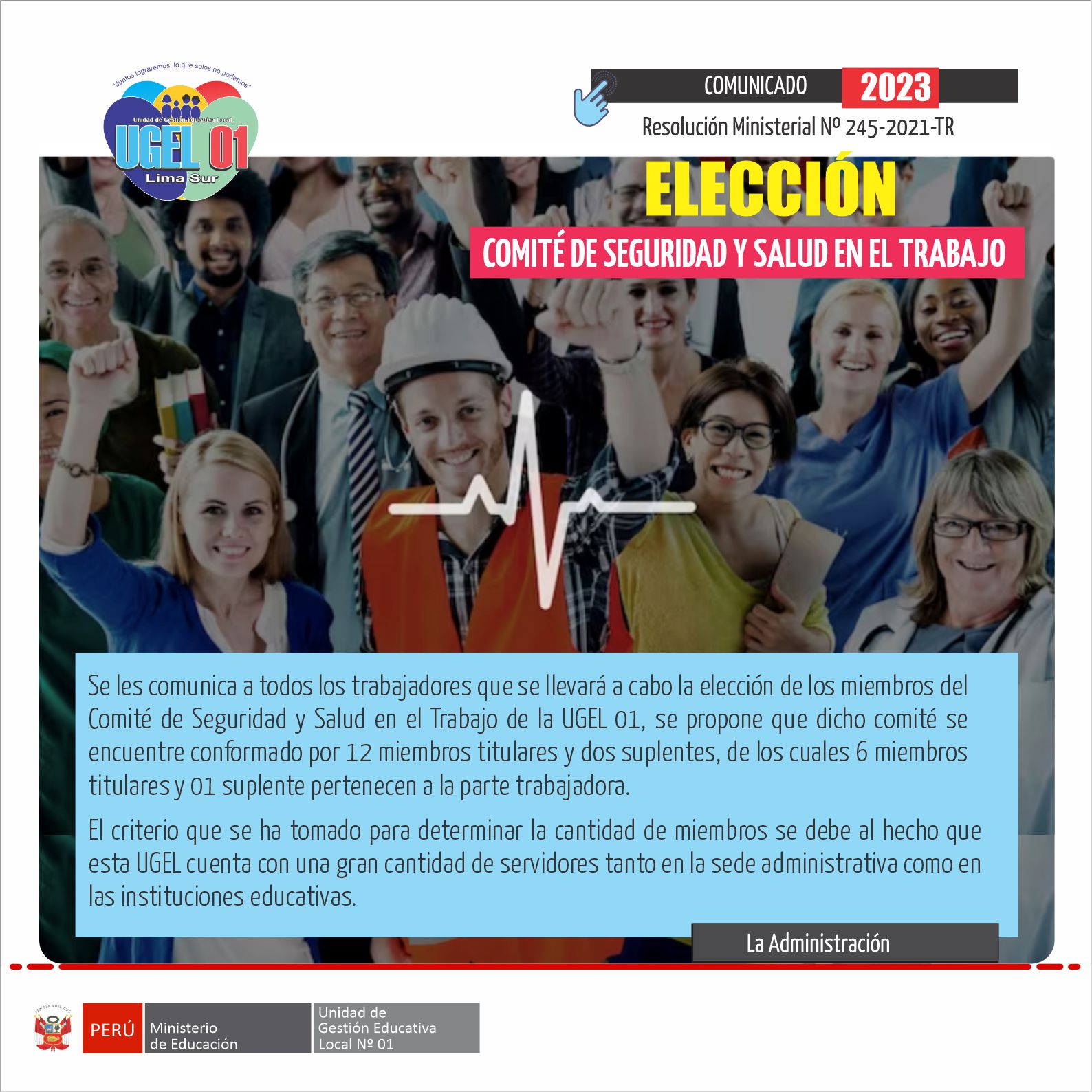 Elección del comité de seguridad y salud en el trabajo