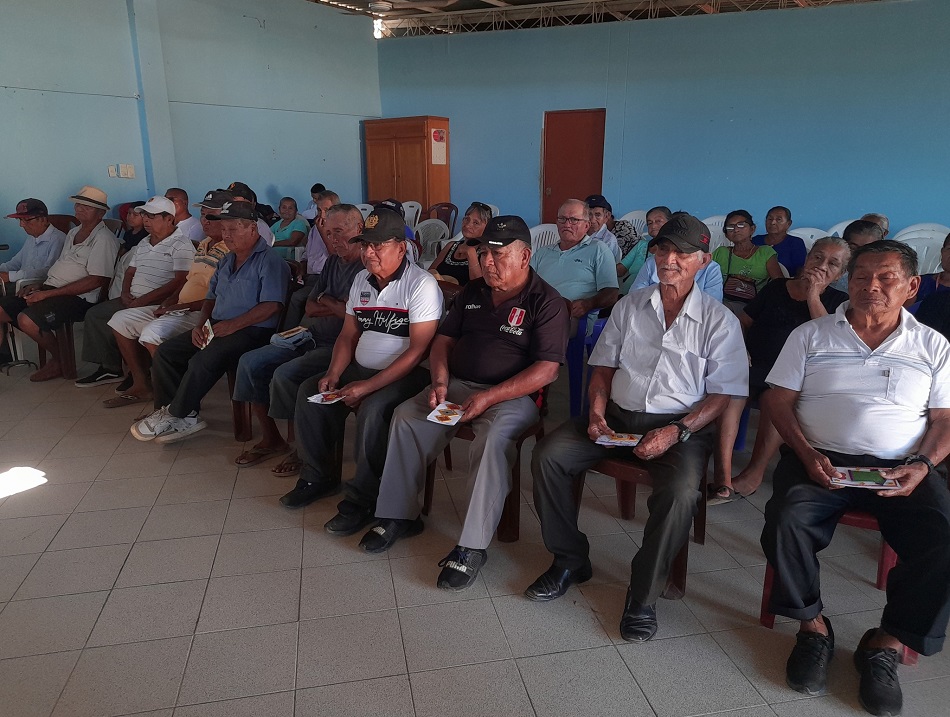 Adultos mayores de Cancas participan de Taller CIAM