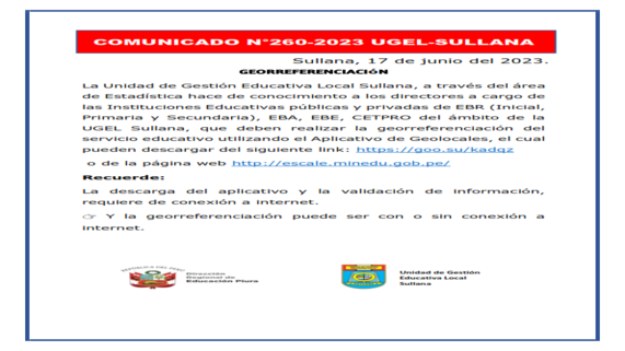 Comunicado N°260-2023