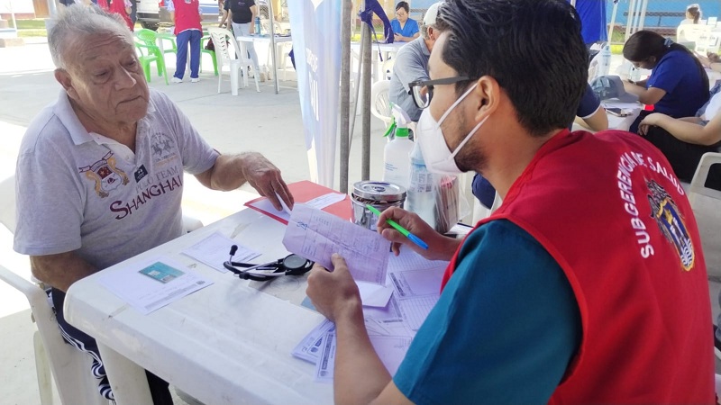 Las atenciones para los moradores de Chicago y zonas aledañas se ofrecieron en el parque infantil Zela.