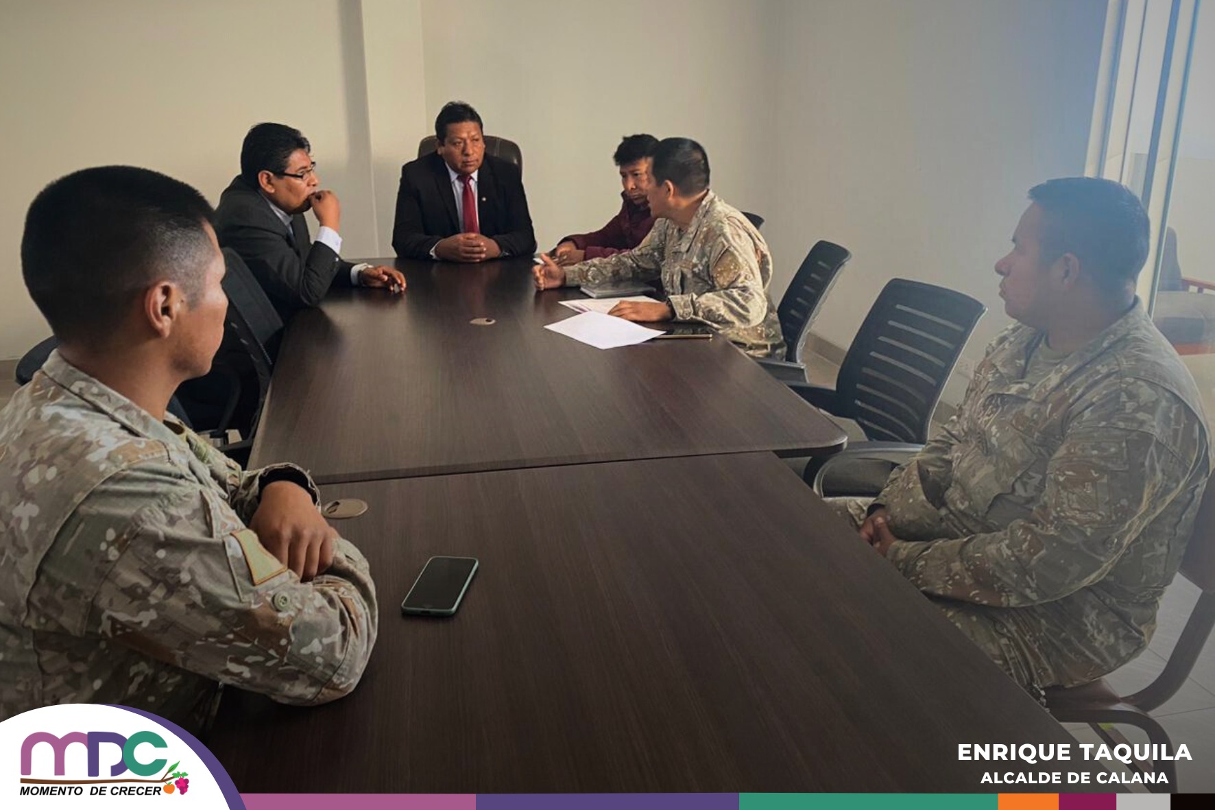 Reunión de coordinación para firma de convenio con el Ejército Peruano