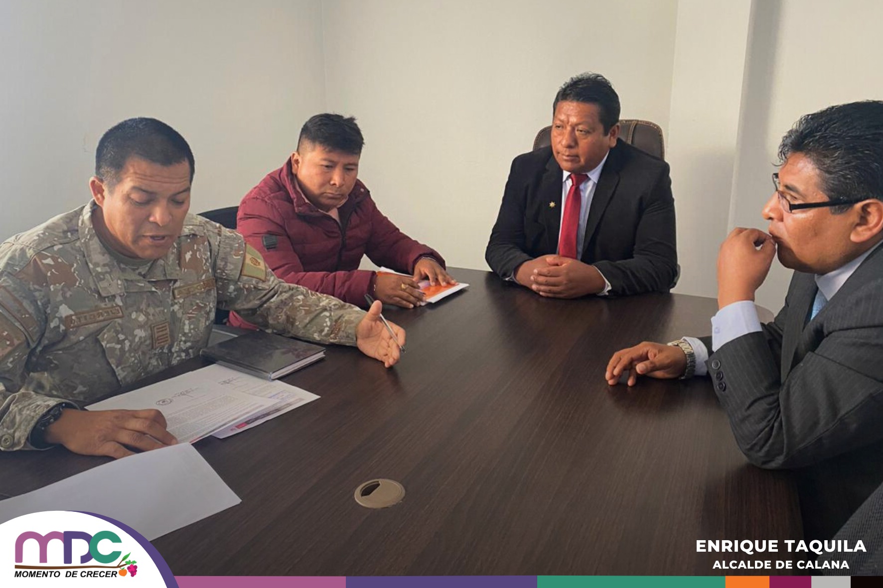 Reunión de coordinación para firma de convenio con el Ejército Peruano