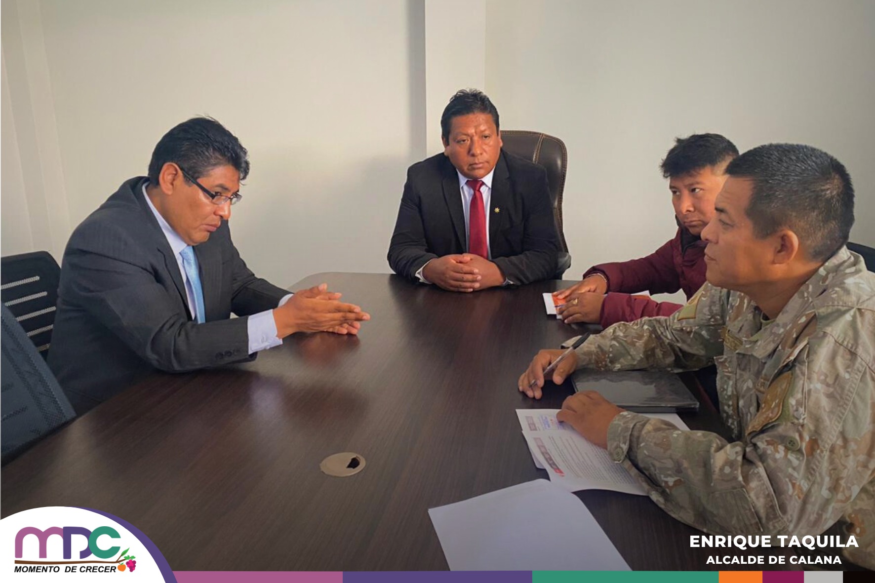 Reunión de coordinación para firma de convenio con el Ejército Peruano