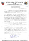 Vista preliminar de documento ACUERDO MUNICIPAL NRO 020-2009-MPA-A/SG