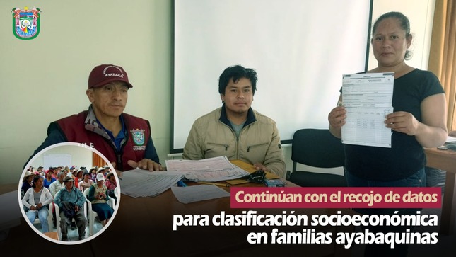 Continúan con el recojo de datos