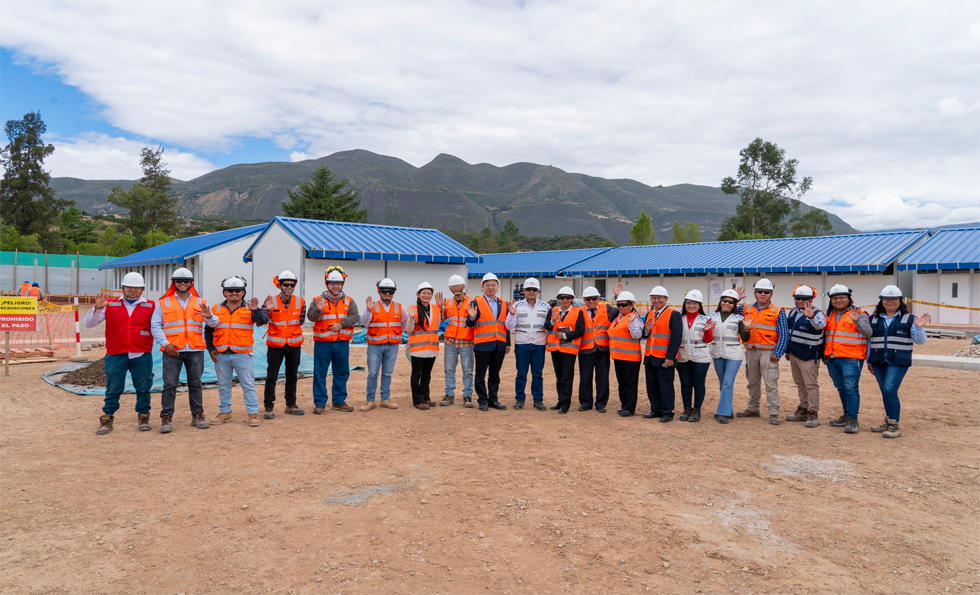 Avances escuela temporal IE SAN Marcos Cajamarca