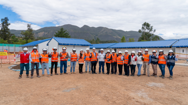 Avances escuela temporal IE SAN Marcos Cajamarca