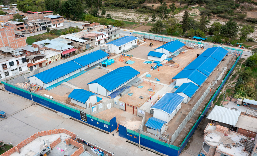 Avances escuela temporal IE SAN Marcos Cajamarca