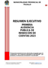 Vista preliminar de documento RESUMEN EJECUTIVO - RENDICION DE CUENTAS  ENERO - ABRIL 2023