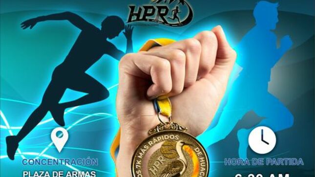 COMPETENCIA DE ATLETISMO "7K MÁS RÁPIDO DE HUACHO" ESTE DOMINGO 25 DE JUNIO