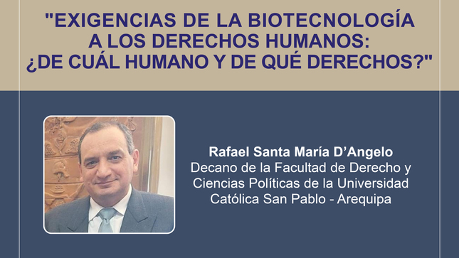 Las exigencias de la biotecnología y los derechos humanos abordará la conferencia del CEC del TC