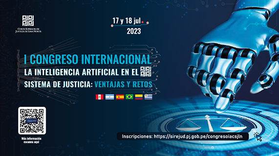 I CONGRESO INTERNACIONAL "LA INTELIGENCIA ARTIFICIAL EN EL SISTEMA DE JUSTICIA"